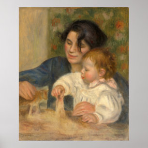 Pôster Gabrielle e Jean por Pierre-auguste Renoir