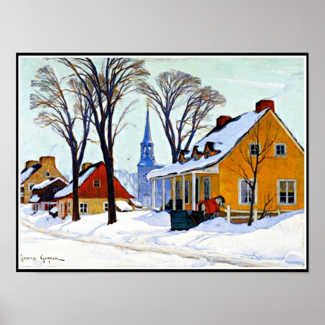 Poster Gagnon - Winter Morning, Baie Santo Paul (Frente)