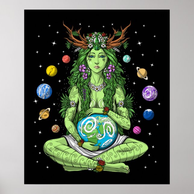 Poster Gaia Deusa da Mãe Terra (Frente)