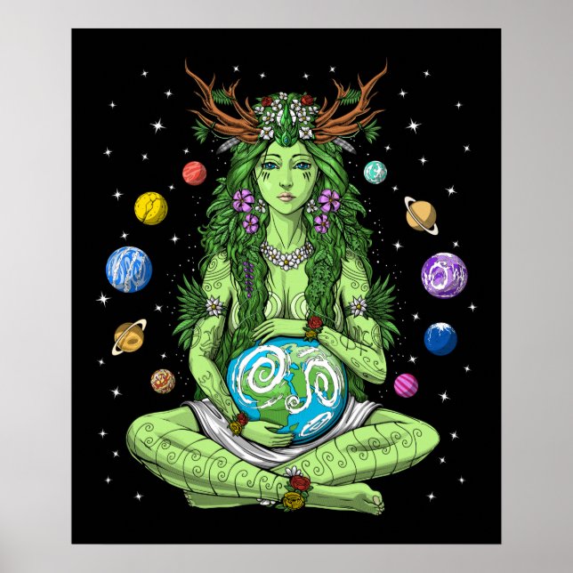 Poster Gaia Deusa da Mãe Terra (Frente)