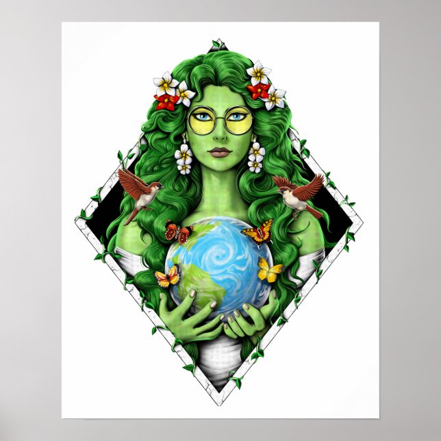 Poster Gaia Deusa da Mãe Terra (Frente)