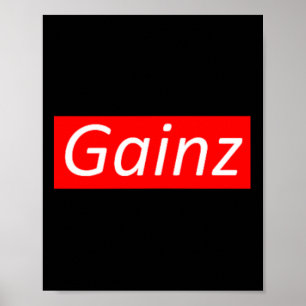 Poster Gainz Bodybuilding Sport Malhação Gift Men Women K