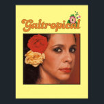 Poster Gal Costa Galtropical Rosa Vintage Girl<br><div class="desc">Gal Costa Singer Art</div>