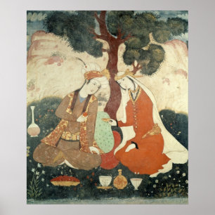 Pôster Galante da cena da era de Shah Abbas mim