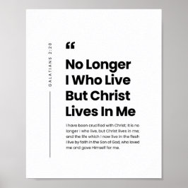 Poster Gálatas 2:20 Cristo vive em mim