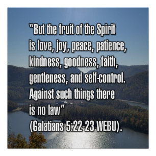 Pôster Gálatas 5:22-23 WEBU