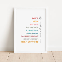 Poster Galatianos 5:22-23 Fruta do Espírito