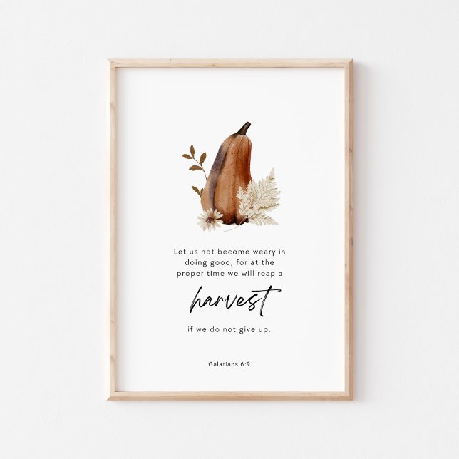 Poster Galatians 6:9 Scripture Harvest Christian (Criador carregado)