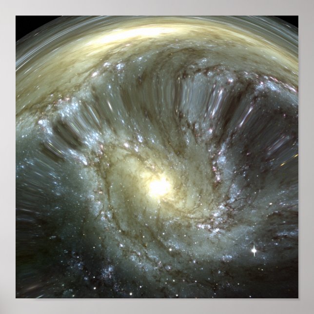 Pôster Galáxia alterada Digitalmente (Frente)