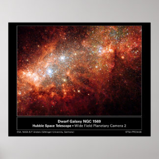Pôster Galáxia anã-NGC1569-2004-06a