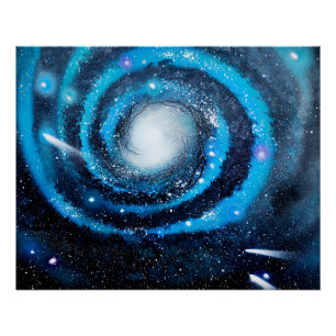Pôster Galáxia Azul