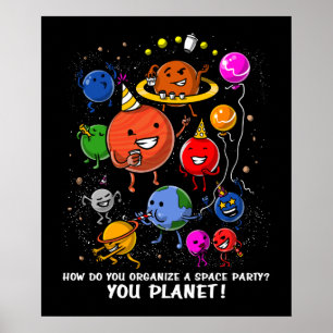 Poster Galáxia Cósmica da Astronomia do Planeta espacial