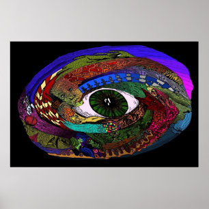 Pôster Galáxia da urdidura da mente