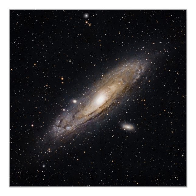 Pôster Galáxia de Andrômeda | Fotografia Espacial (Frente)