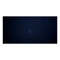 Galáxia de Andrômeda Noite Estrelada Azul Meia-Noi