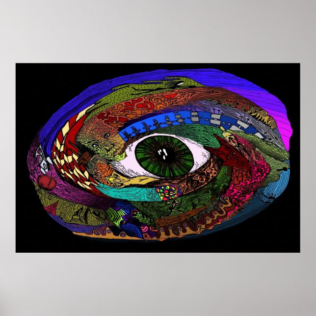 Pôster Galáxia de deformações mentais (Frente)