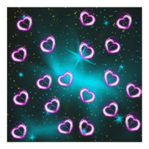 Pôster Galáxia do coração