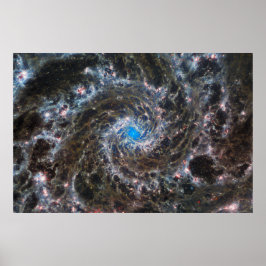 Poster Galáxia do Messier 74 (M74) | NGC 628 | MIRI | JWS