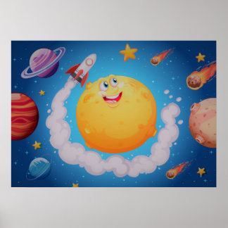 Poster Galáxia Espacial
