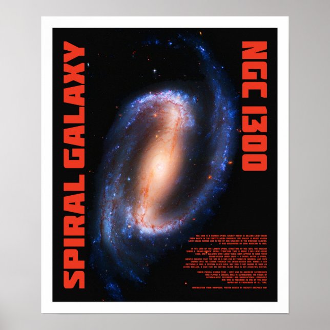 Poster Galáxia Espiral (Frente)