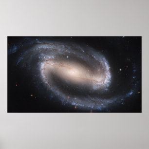Pôster Galáxia Espiral Barred NGC 1300