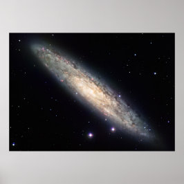 Poster Galáxia Espiral Edge-on NGC 253