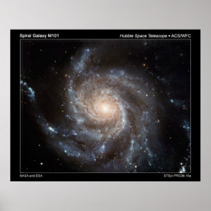 Pôster Galáxia espiral M101