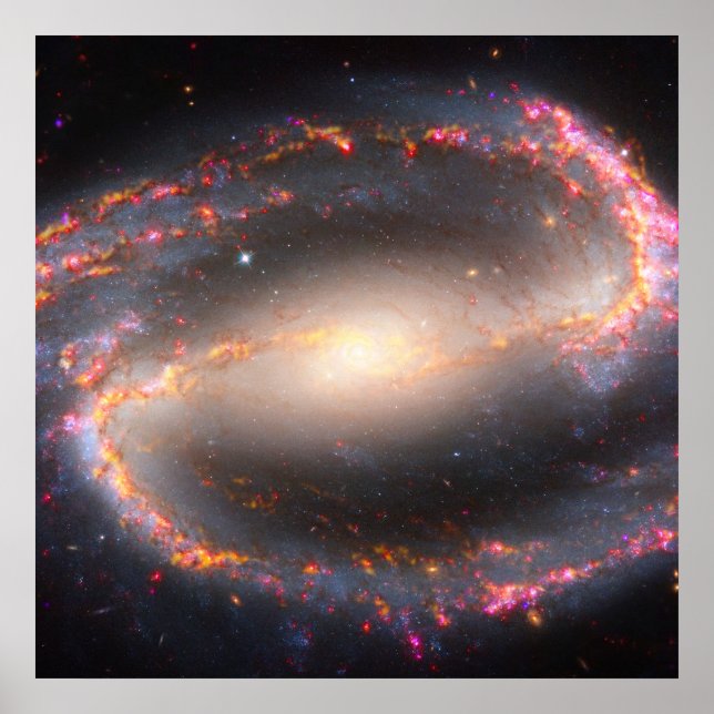 Poster Galáxia Espiral Ngc 1300. (Frente)