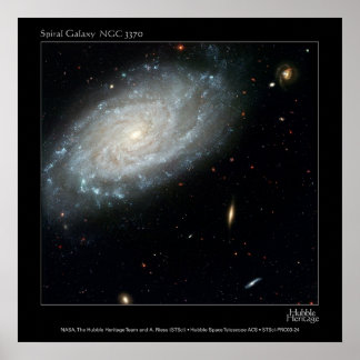 Pôster Galáxia Espiral NGC 3370