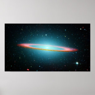 Poster Galáxia espiral NGC 4594 do Sombrero