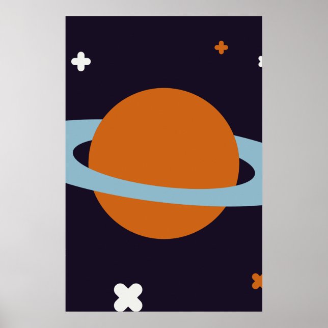 Poster Galáxia estrela do universo da órbita planetária (Frente)
