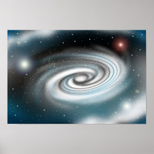 Poster Galáxia infinitamente em expansão.