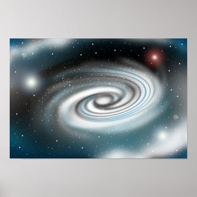 Poster Galáxia infinitamente em expansão. (Frente)
