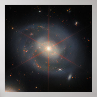 Poster Galáxia Luminosa NGC 7469 | JWST
