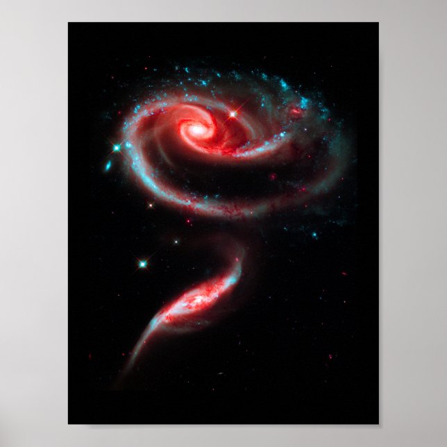 Poster Galáxia Rosa Vermelha (Frente)