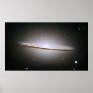 Pôster Galáxia Sombrero (Telescópio Hubble)