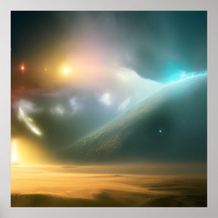 Poster Galáxia, Universo, Estrelas, Espaço Exterior