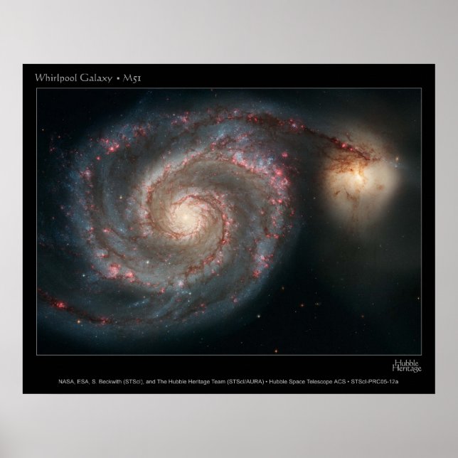 Poster Galáxia Whirlpool M51 (Frente)