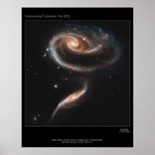 Pôster Galáxias ARP-273 de interação
