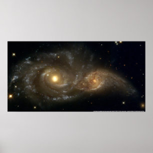 Pôster Galáxias NGC 2207 & IC 2163