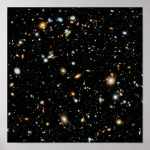 Pôster Galáxias ultra profundas do campo da NASA Hubble