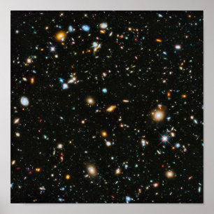 Poster Galáxias ultra profundas do campo da NASA Hubble