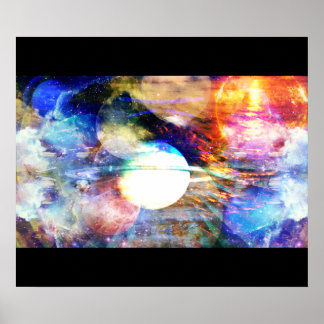 Poster Galaxy Abstrato