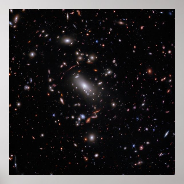 Poster Galaxy Cluster MACS J1423 (Imagem NIRCam) (Frente)