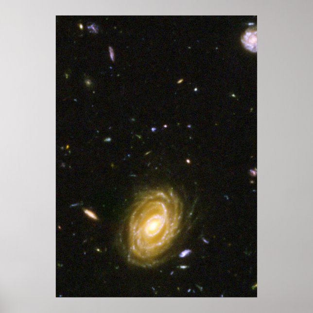 Pôster Galaxy HUDF-JD2 do Hubble Ultra Deep Field (Frente)