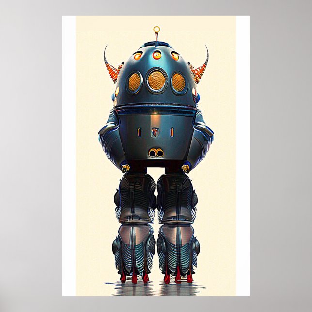 Poster Galaxy King Robot B- 21 Wombott (Frente)