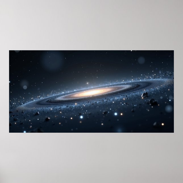 Poster Galaxy Night Sky Wall Art – Deep Space  (Frente)
