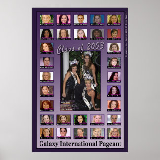 Pôster Galaxy Pageant Classe de 2003