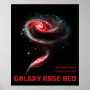 Poster Galaxy Rosa Red
