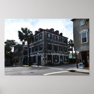 Poster Galeria de arte do bairro francês de Charleston
